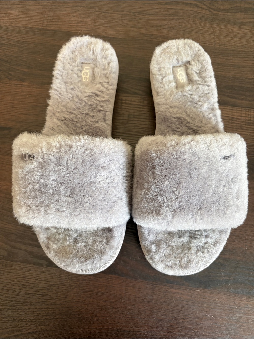 UGG Cozette Slippers Slip Sheepskin Oyster Size 9